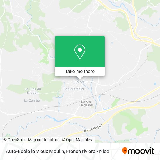 Mapa Auto-École le Vieux Moulin