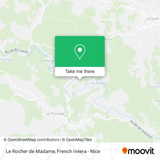 Le Rocher de Madame map