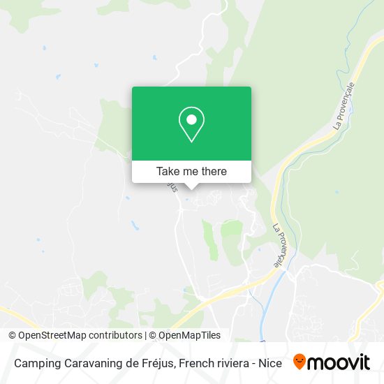 Mapa Camping Caravaning de Fréjus