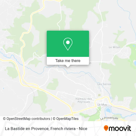 La Bastide en Provence map