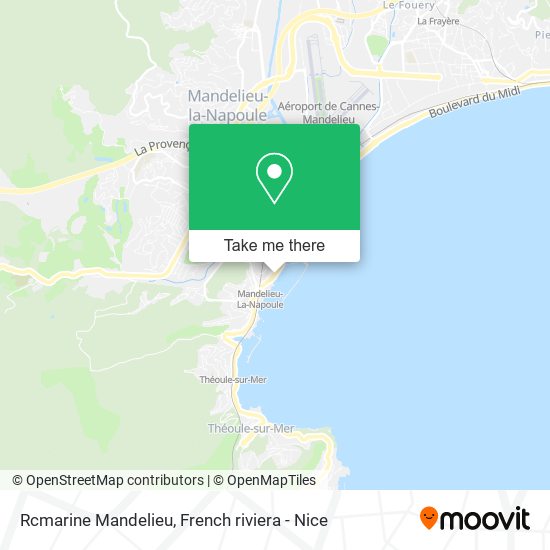 Mapa Rcmarine Mandelieu