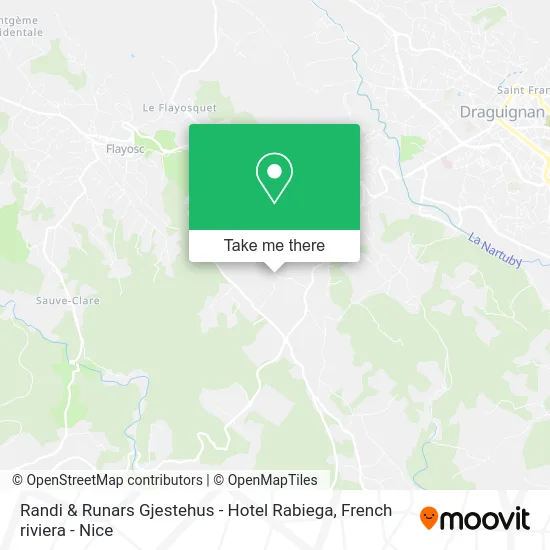 Randi & Runars Gjestehus - Hotel Rabiega map