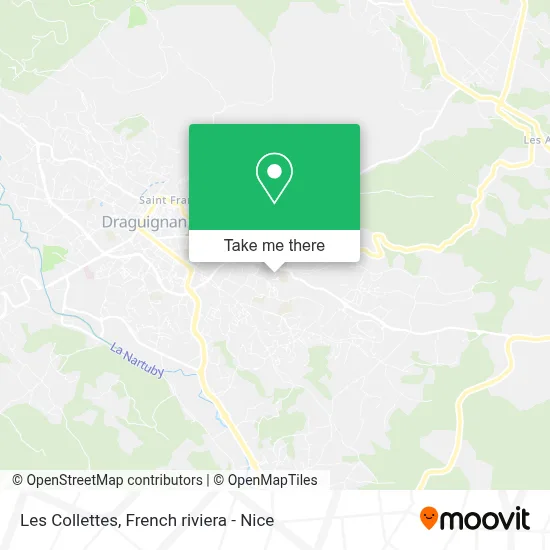 Les Collettes map