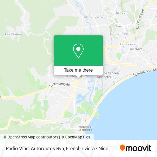 Radio Vinci Autoroutes Rva map