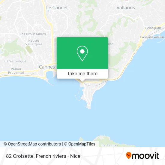 82 Croisette map