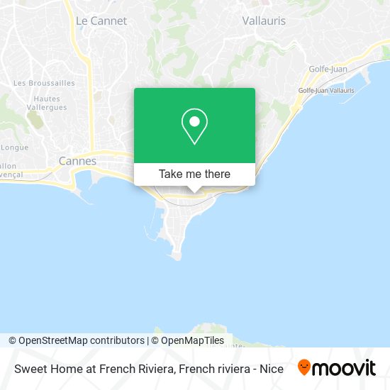 Mapa Sweet Home at French Riviera