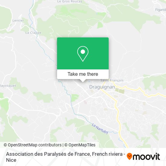 Mapa Association des Paralysés de France