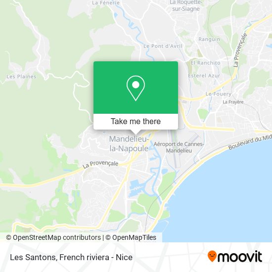 Les Santons map