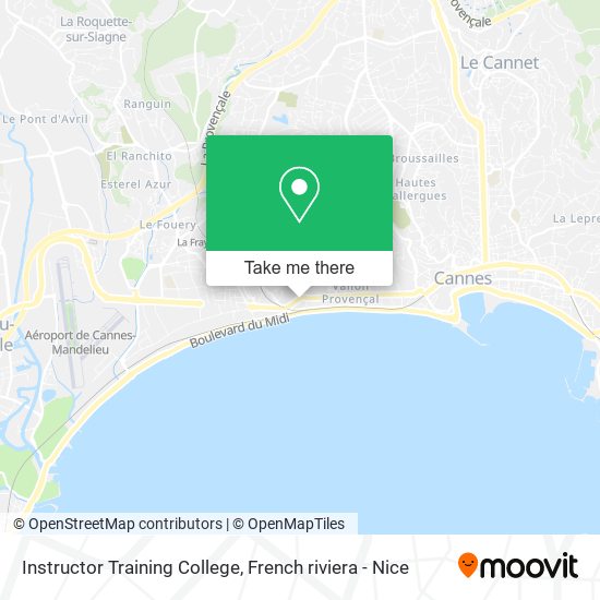 Instructor Training College map