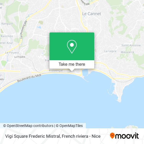 Vigi Square Frederic Mistral map