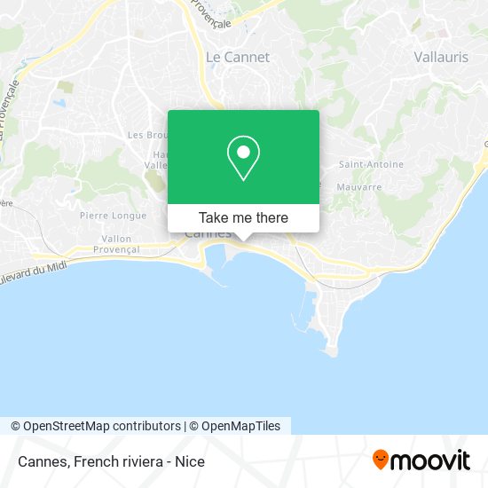 Mapa Cannes