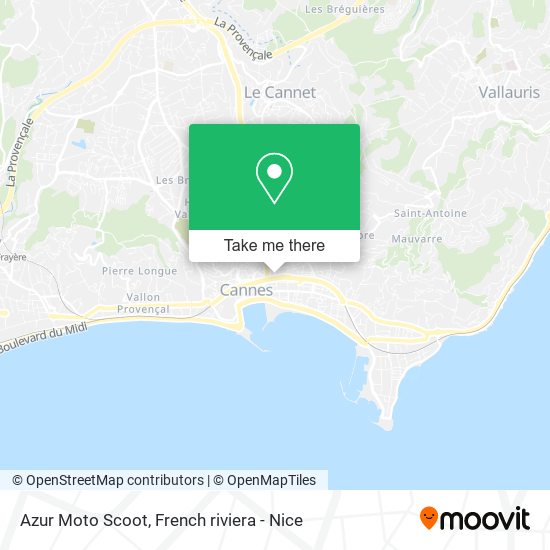 Azur Moto Scoot map