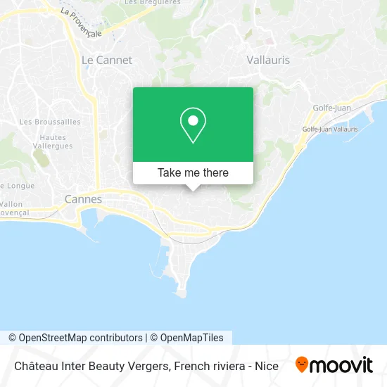 Château Inter Beauty Vergers map