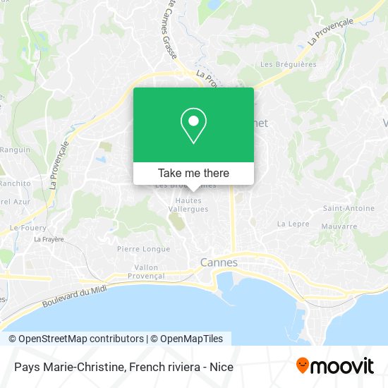Mapa Pays Marie-Christine