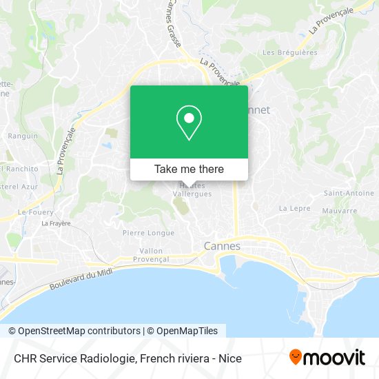 Mapa CHR Service Radiologie