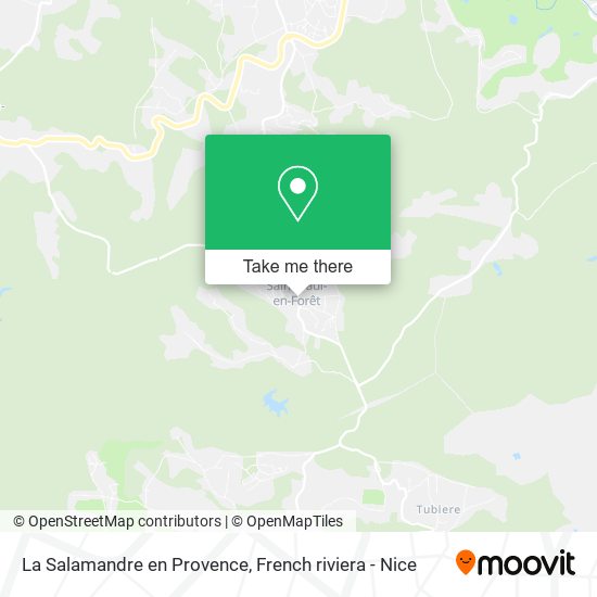 La Salamandre en Provence map