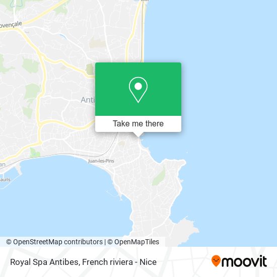 Royal Spa Antibes map