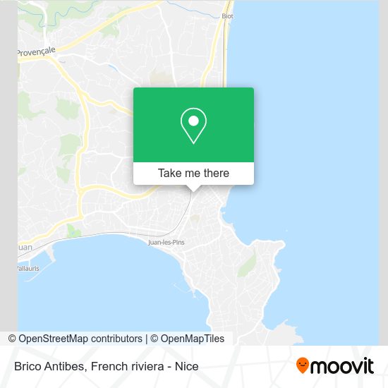 Brico Antibes map