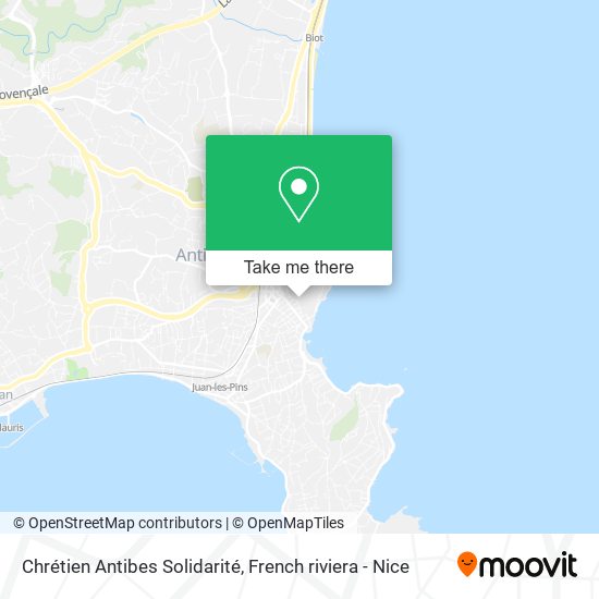 Chrétien Antibes Solidarité map