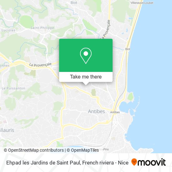 Ehpad les Jardins de Saint Paul map