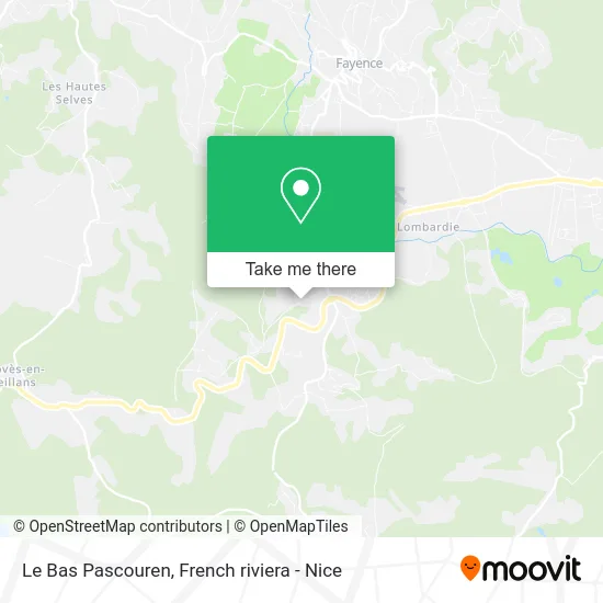 Le Bas Pascouren map