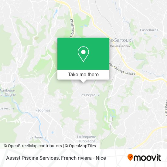 Assist'Piscine Services map