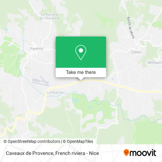 Caveaux de Provence map