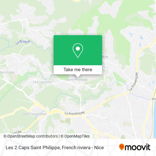 Les 2 Caps Saint Philippe map