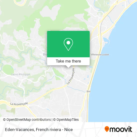 Eden-Vacances map