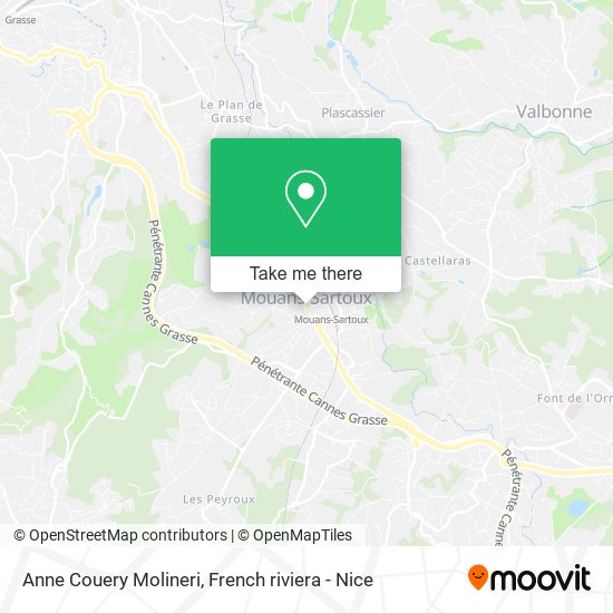 Anne Couery Molineri map