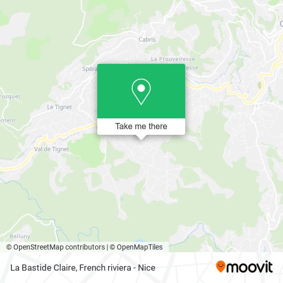 La Bastide Claire map