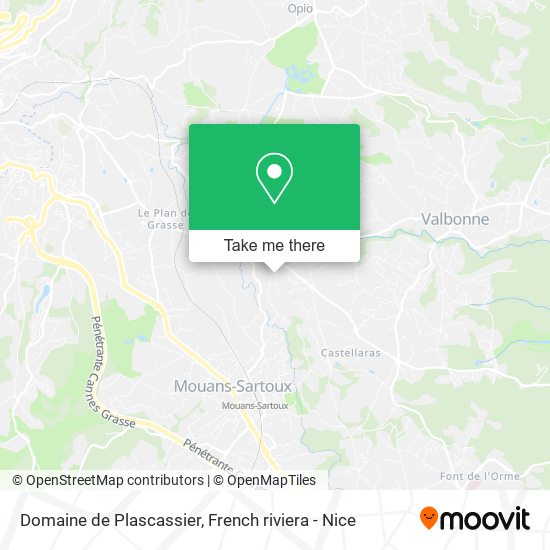 Domaine de Plascassier map