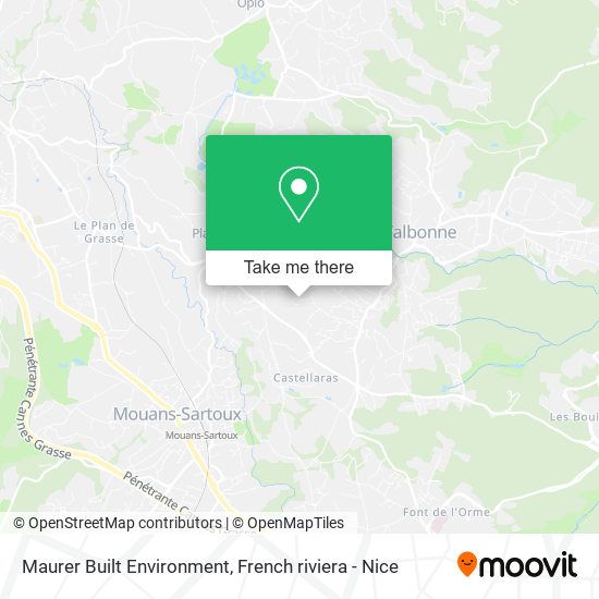 Maurer Built Environment map