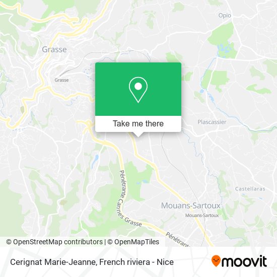 Mapa Cerignat Marie-Jeanne