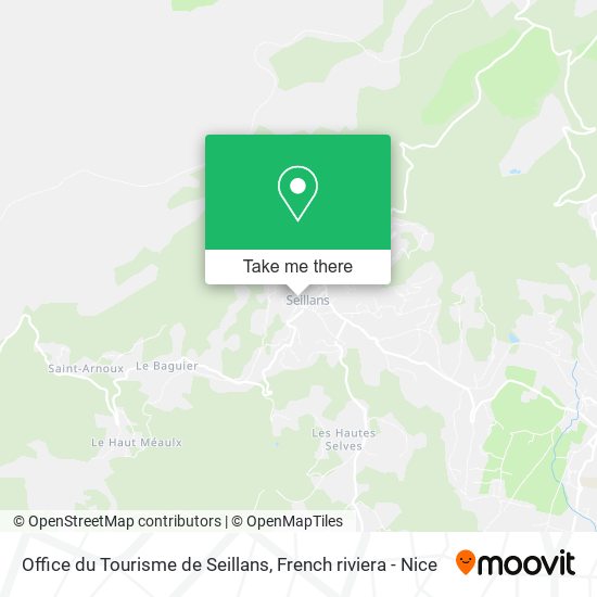 Office du Tourisme de Seillans map