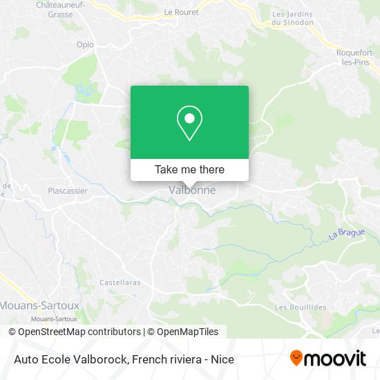 Mapa Auto Ecole Valborock