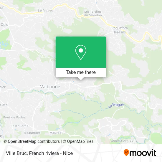 Ville Bruc map