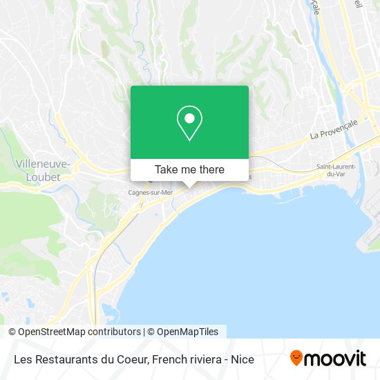 Les Restaurants du Coeur map