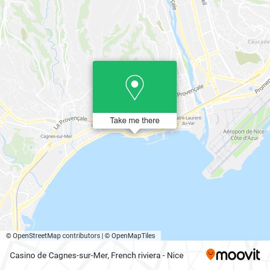 Mapa Casino de Cagnes-sur-Mer