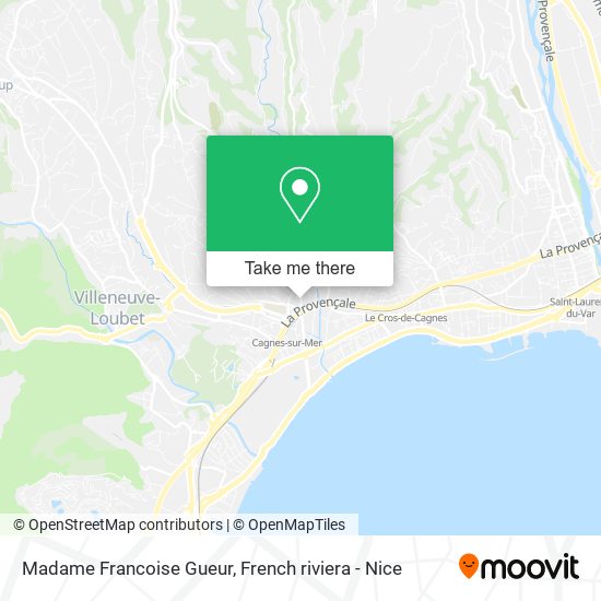 Mapa Madame Francoise Gueur
