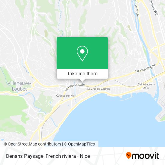 Mapa Denans Paysage