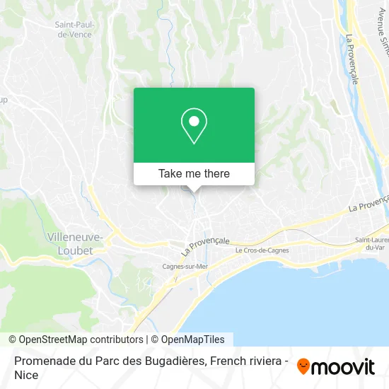 Promenade du Parc des Bugadières map