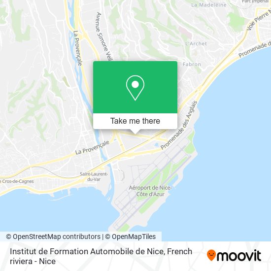 Institut de Formation Automobile de Nice map