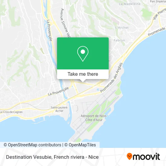 Destination Vesubie map