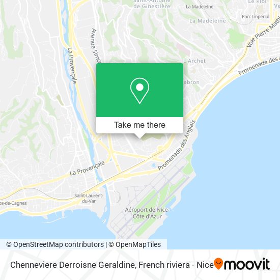 Chenneviere Derroisne Geraldine map