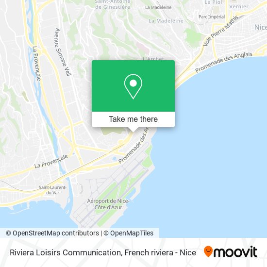 Mapa Riviera Loisirs Communication
