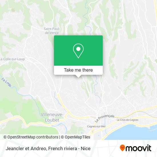 Jeancler et Andreo map