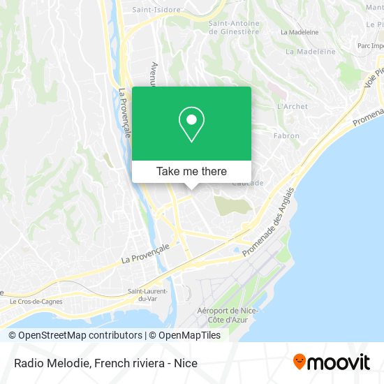 Radio Melodie map
