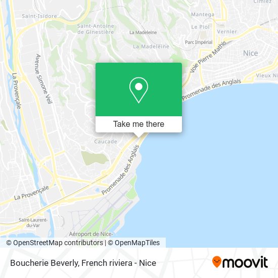 Boucherie Beverly map