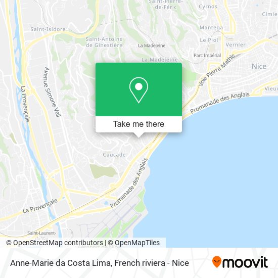 Anne-Marie da Costa Lima map